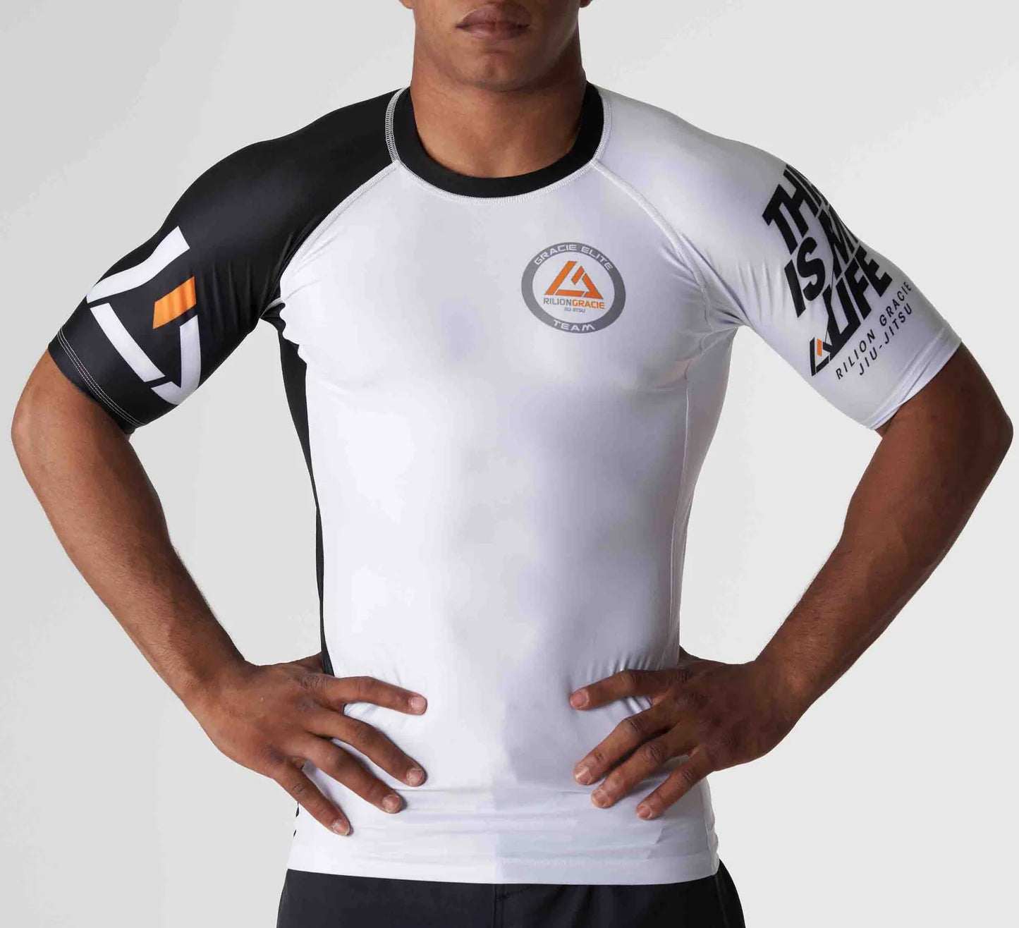 RANKED RASHGUARD SHORT SLEEVE WHITE (SALE)