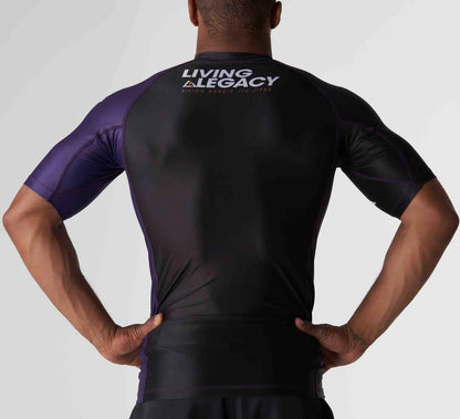 RANKED RASHGUARD SHORT SLEEVE PURPLE (SALE)