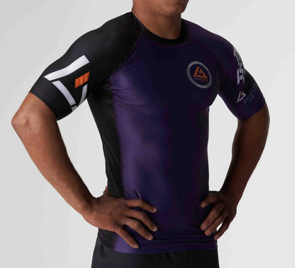 RANKED RASHGUARD SHORT SLEEVE PURPLE (SALE)