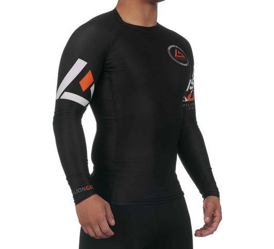 RANKED RASHGUARD LONG SLEEVE BLACK (SALE)