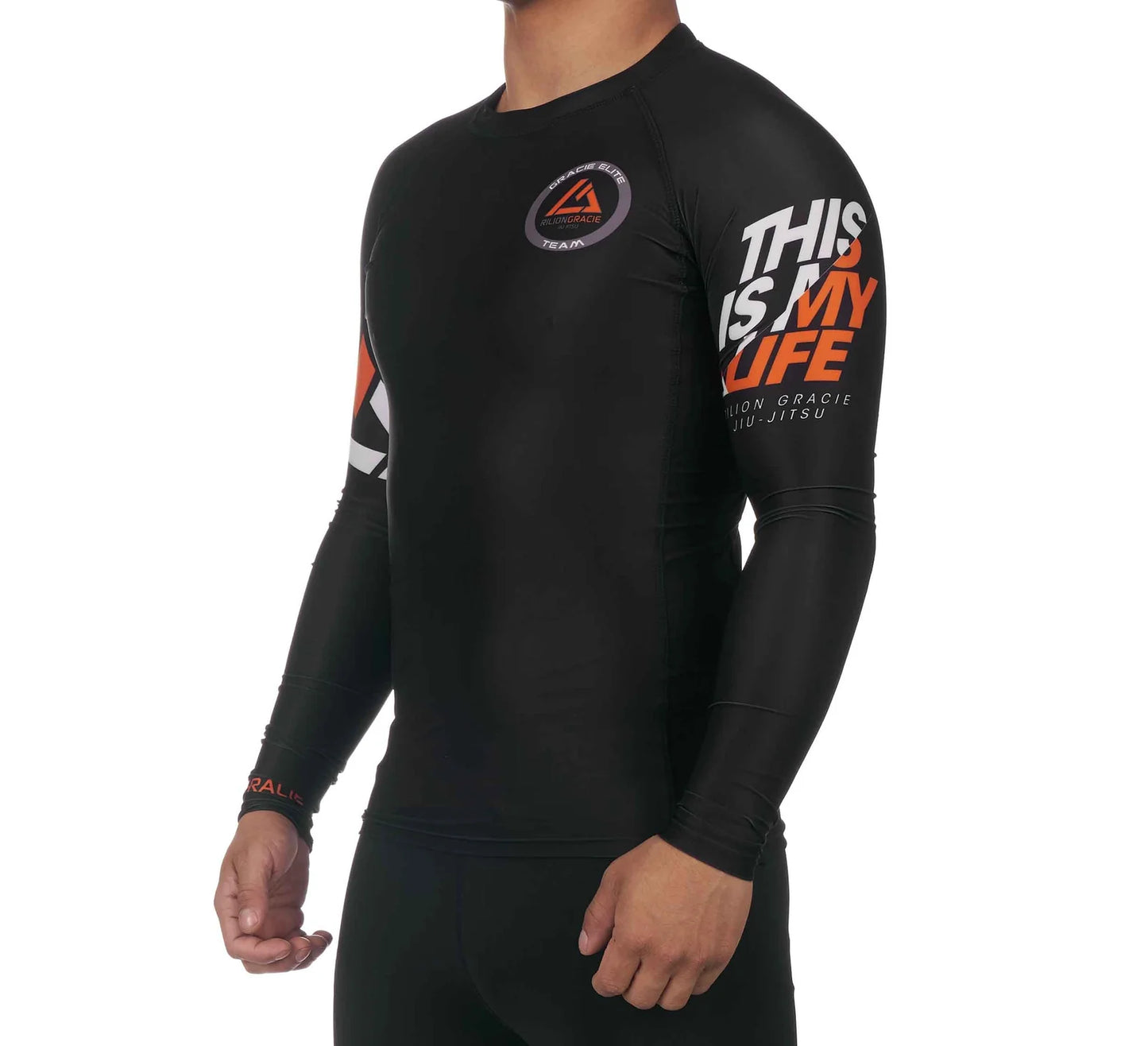 RANKED RASHGUARD LONG SLEEVE BLACK (SALE)