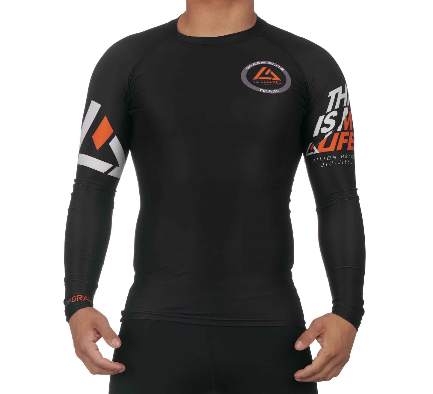 RANKED RASHGUARD LONG SLEEVE BLACK (SALE)