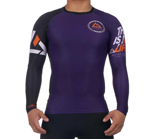 RANKED RASHGUARD LONG SLEEVE PURPLE (SALE)