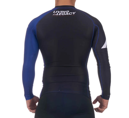 RANKED RASHGUARD LONG SLEEVE BLUE (SALE)