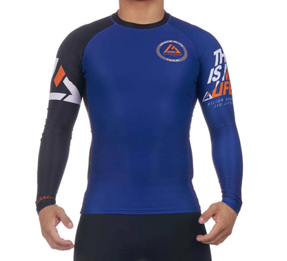 RANKED RASHGUARD LONG SLEEVE BLUE (SALE)