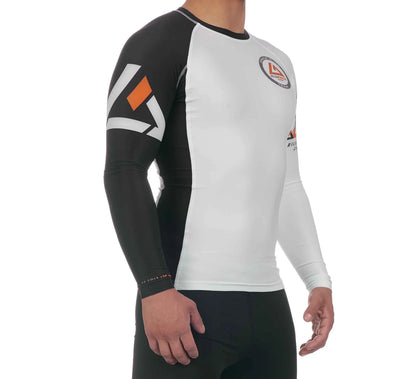 RANKED RASHGUARD LONG SLEEVE WHITE (SALE)