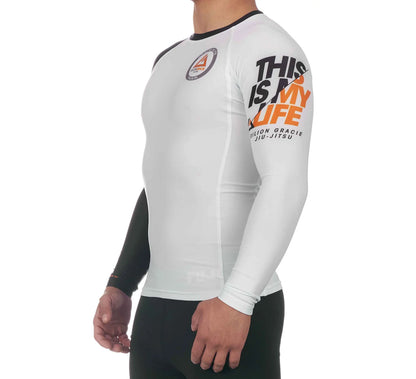 RANKED RASHGUARD LONG SLEEVE WHITE (SALE)